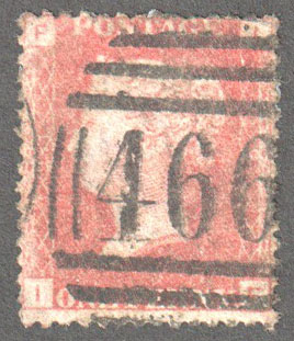 Great Britain Scott 33 Used Plate 191 - IF - Click Image to Close